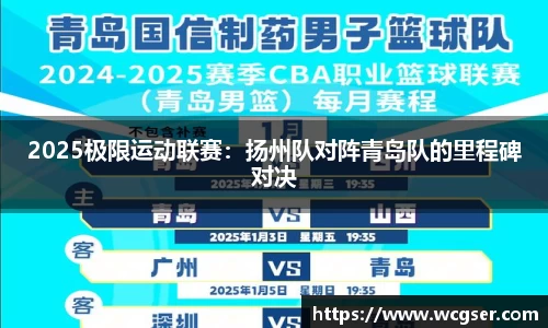 2025极限运动联赛：扬州队对阵青岛队的里程碑对决