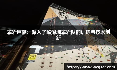 攀岩巨献：深入了解深圳攀岩队的训练与技术创新